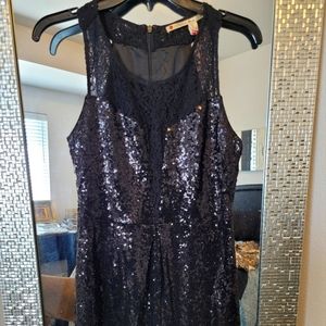 Black sequin dress